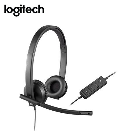 AUDIFONO C/MICROF. LOGITECH B2B H570E USB STEREO BLACK (981-000574)